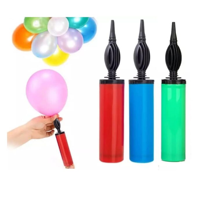 Air Balloon Pumps for Foil Balloons and Inflatable Toys Party Accessory Manual Pump Pack of 1 (Multicolours)