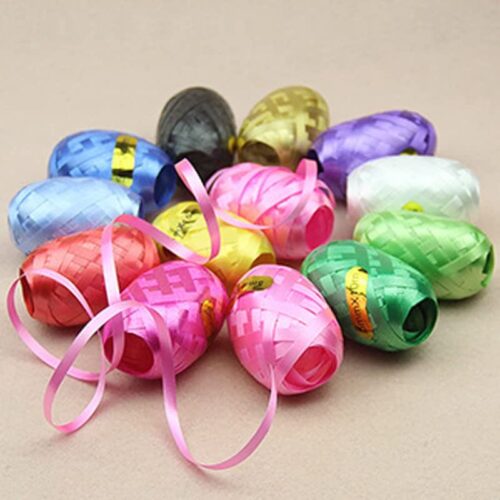 KARTQUE 6 Pcs/Lot 5mm x 10M Balloon Curling Ribbon Roll DIY Gifts Crafts Foil Curling for Wedding Birthday Gift Wrapping Ribbons Pack of 6