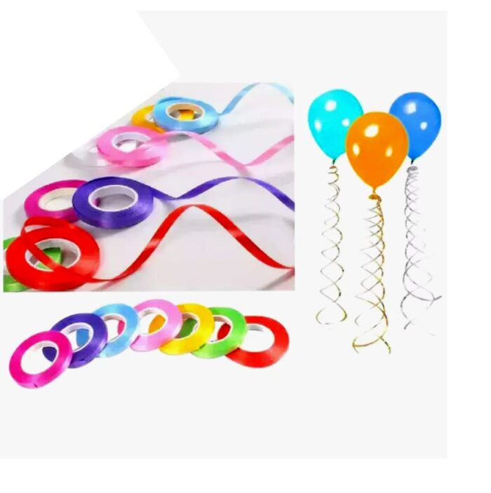 Curling Ribbons for Balloons,Multicolor Ribbons for Decoration - Multicolour (Pack 10)