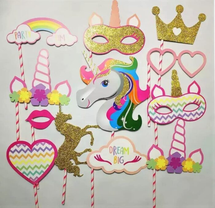 Photo Booth Props/Unicorn Props/Prop Birthday Decorations/Unicorn Props for Birthday Decoration/Props for Photoshoot/Photobooth Props/Props for Birthday