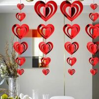 Valentine's Day Heart Hanging Swirl Decoration Heart Shape Kit